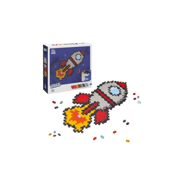 Plus Plus Puzzle por Numeros Cohete Ludilo