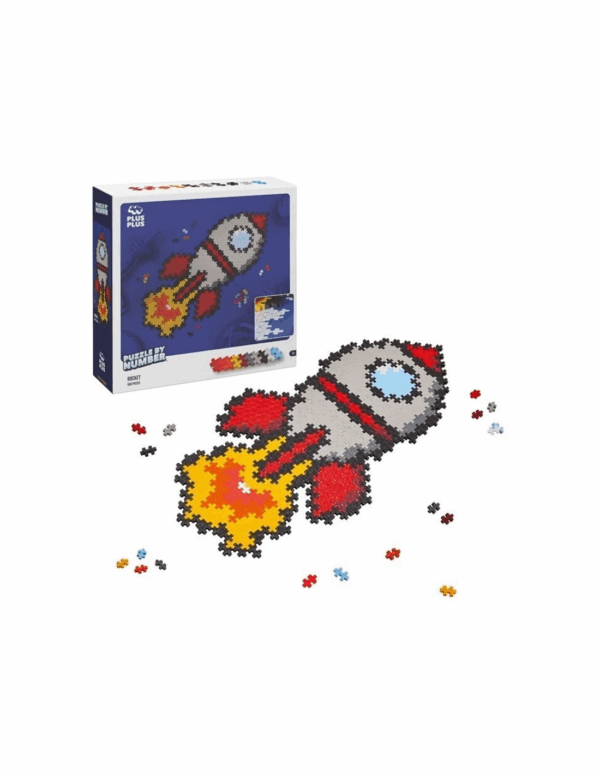 Plus Plus Puzzle por Numeros Cohete Ludilo
