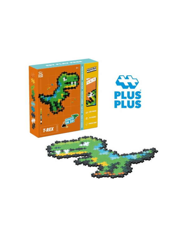 Plus Plus Puzzle por Numeros T-Rex Ludilo