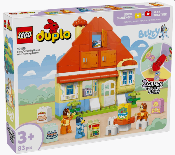 Casa familiar con Bluey con juego de memoria Lego Duplo 10459