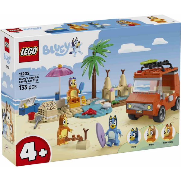 LEGO Bluey - Excursión Familiar a la Playa de Bluey - 11202