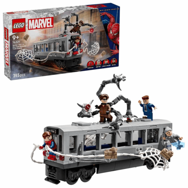 LEGO Marvel- Spider-Man vs. Doc Ock: Escena del Tren Subterráneo - 76321