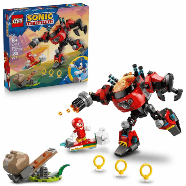 LEGO Sonic - Knuckles vs. Meca Egg Crusher del Dr. Eggman - 77005