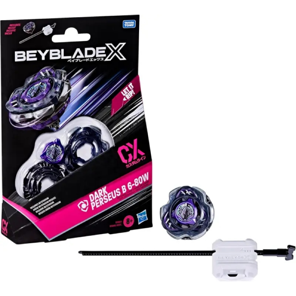Beyblade X Kit Inicial Dark Perseus B 6-80W Hasbro G1680