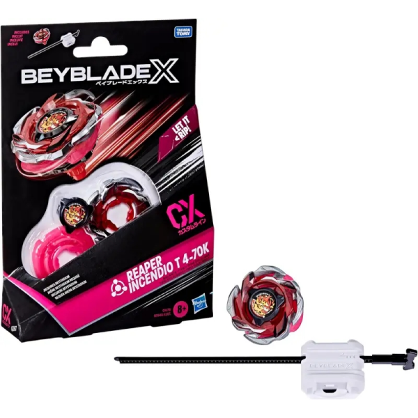 Beyblade X Kit Inicio Reaper Incendio T 4-70K Hasbro G1678