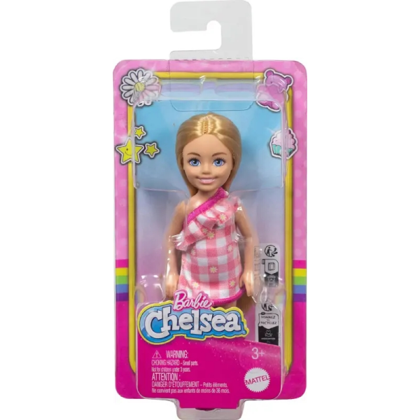 Chelsea Vestio Cuadros Rosas Mattel HXM95