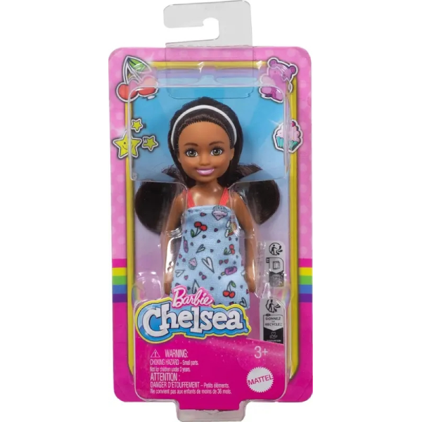 Chelsea Morena Vestido Azul Mattel HXM97