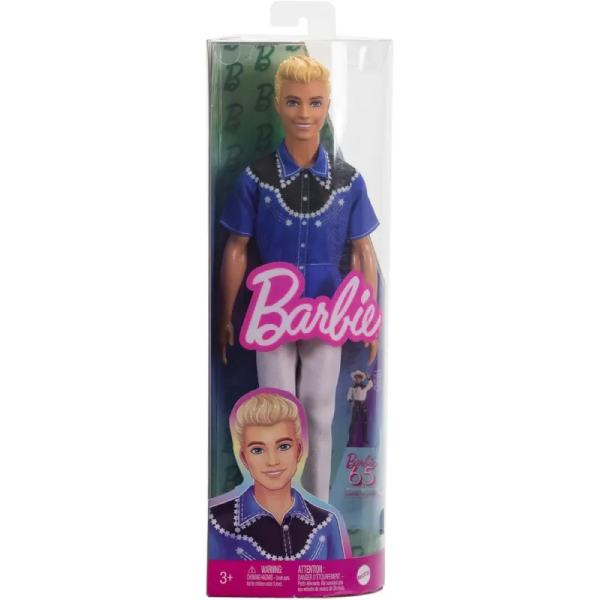 Ken Fashionista Rubio Camisa Azul Mattel HRH25