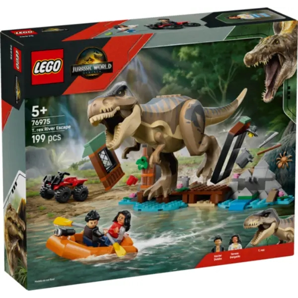LEGO 76975 Huida por el Rio y T-Rex a la caza Lego Jurassic World