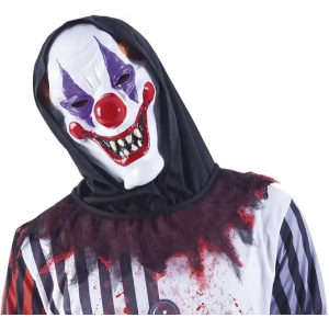 Mascara Payaso Loco con Capucha Rubies