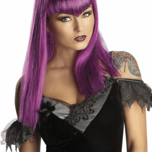 Peluca vampiresa color lila s1517