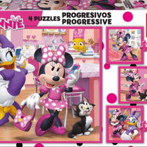 Puzzle progresivo minnie de 12 - 16 - 20 - 25 piezas Educa 17630