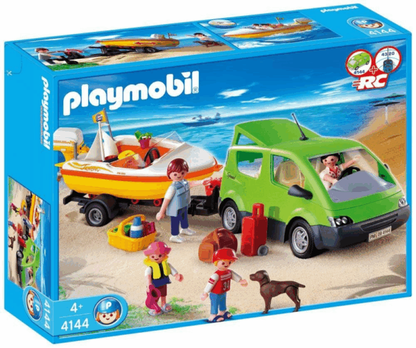 Coche familiar con remolque playmobil 4144