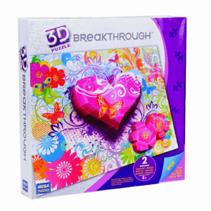 Puzzle 3d corazon megabloks