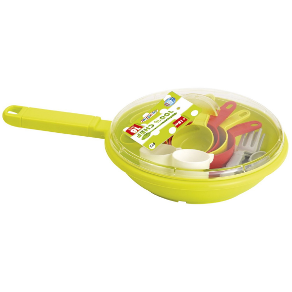 Sarten con accesorios comiditas colores surtidos ecoiffier