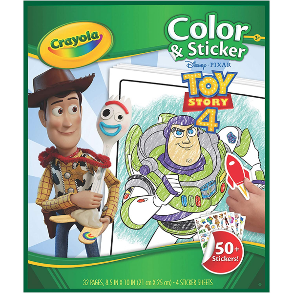 Libro para colorear + stickers toy story Crayola