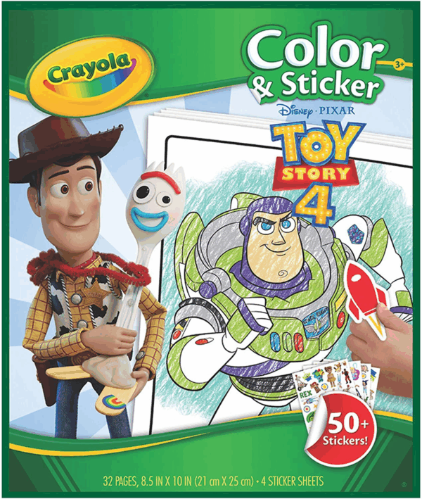 Libro para colorear + stickers toy story Crayola