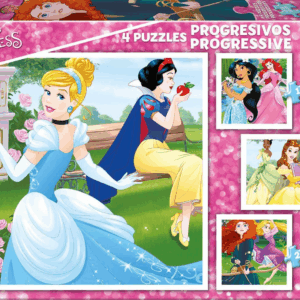 Puzzle progresivo princesas 12+16+2+25 Educa 17166