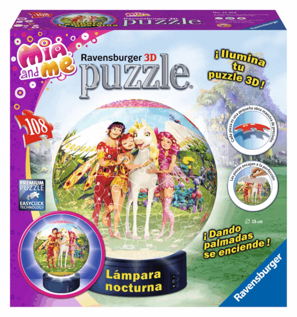 Puzzle 3d mia and me luminoso 108 piezas ravensburger