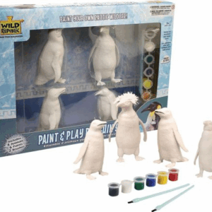 Pinta y decora animales pinguinos wild republic