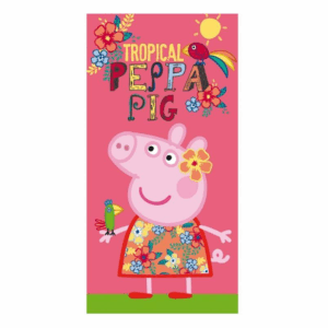 Toalla de terciopelo peppa pig