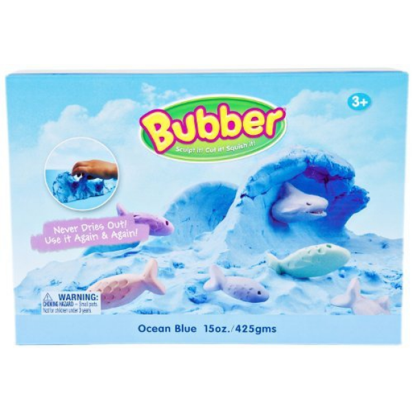 Bubber pasta para moldear azul que no se seca import