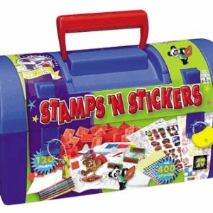 Maletin manualidades stamps - stickers import