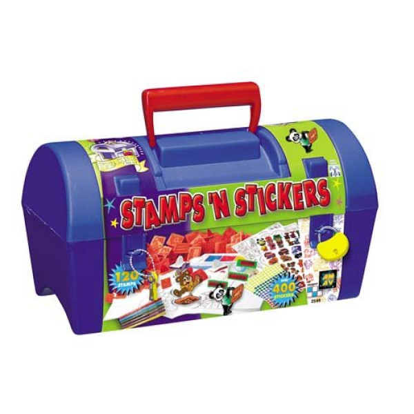 Maletin manualidades stamps - stickers import