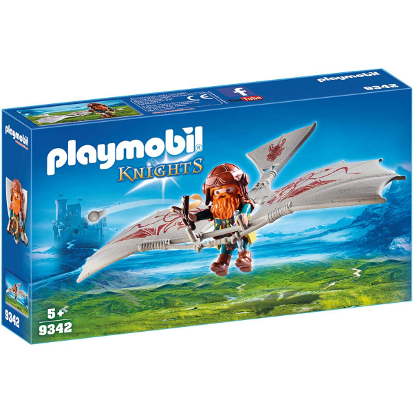 Gnomo con maquina voladora playmobil 9342