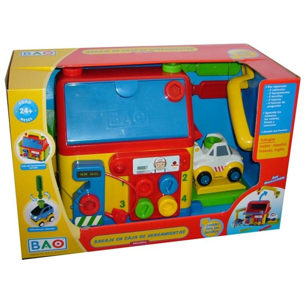 Garaje con herramientas educativo multi idioma Bao