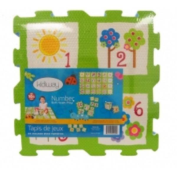 Losetas numeros foam 24 losetas import