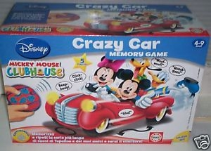 Crazy car memory game mickey mouse eletronico educa