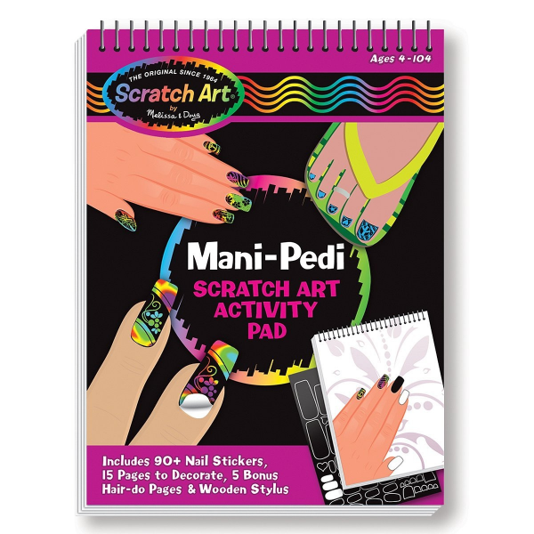 Scratch art block mani-pedicura melissa doug