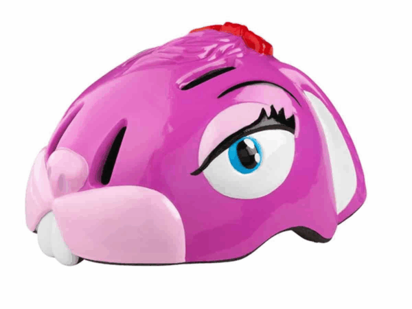 Casco conejita rosa
