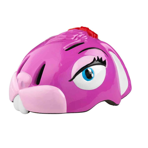 Casco conejita rosa