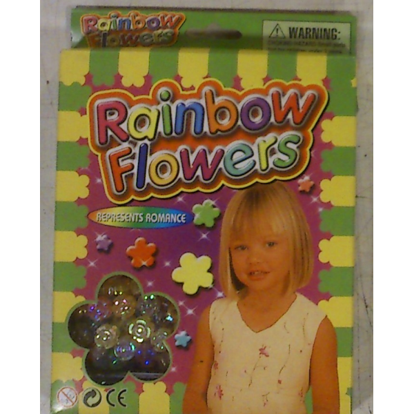 Cuentas de flores de colores para collares rainbow gifts import