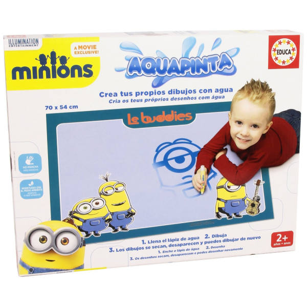 Pizarra aguapinta minions educa