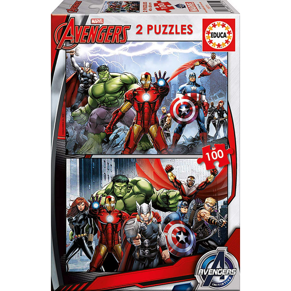 Puzzle 2x100 avengers educa 15771
