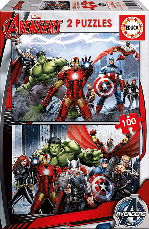 Puzzle 2x100 avengers educa 15771