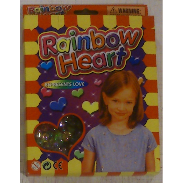 Cuentas de corazones de colores para collares rainbow gifts import