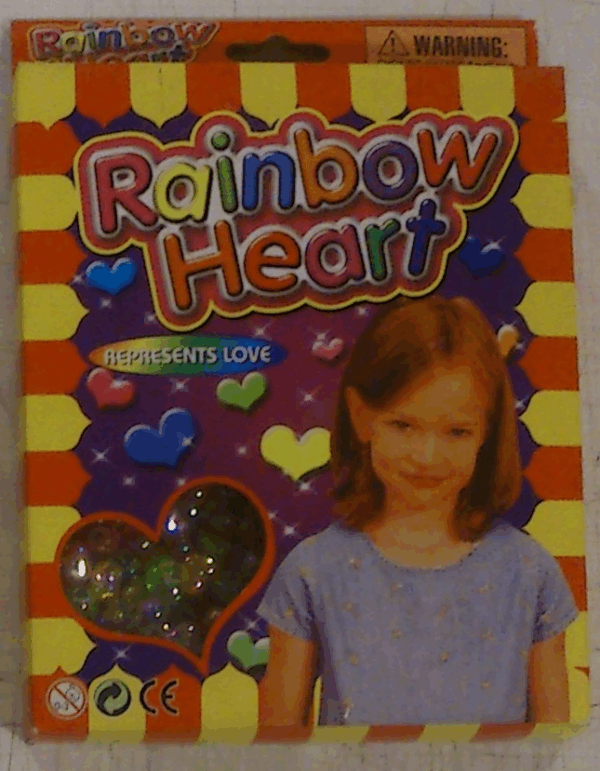 Cuentas de corazones de colores para collares rainbow gifts import