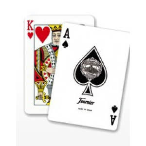 Naipes baraja francesa (poker) trasera roja o azul fournier