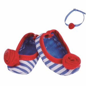Nenuco zapatitos rayas con diadema famosa