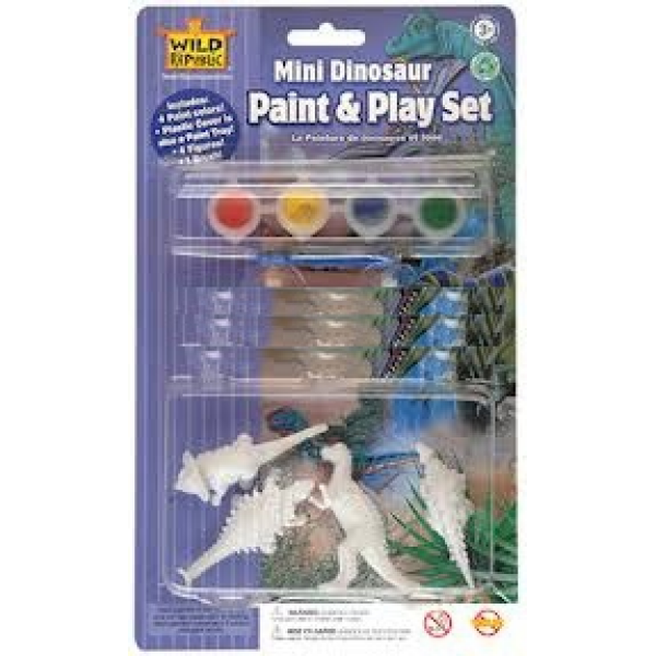Set para pintar mini dinosaurios wild republic