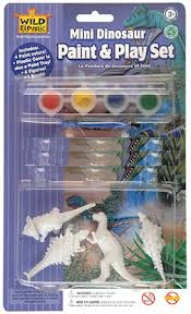 Set para pintar mini dinosaurios wild republic