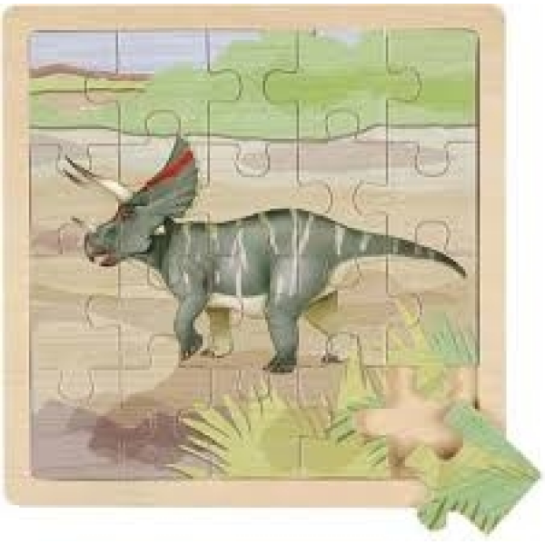Triceratops dinosauria puzzle 20 piezas wild republic