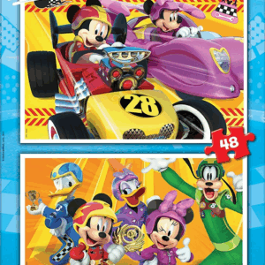 Puzzle 2x48 mickey superbolidos Educa 17239