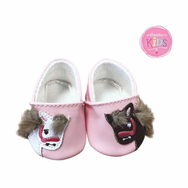 Zapatos pony para muñecas de 42 cm
