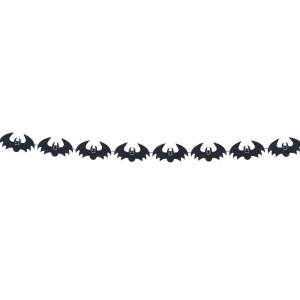 Guirnalda murcielagos de fieltro 2m halloween rubies