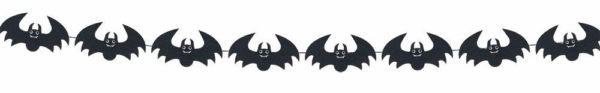 Guirnalda murcielagos de fieltro 2m halloween rubies